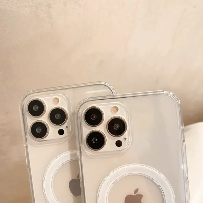 Für Magsafe Magnetische Drahtlose Lade Telefon Fall Klar Abdeckung – Bild 4