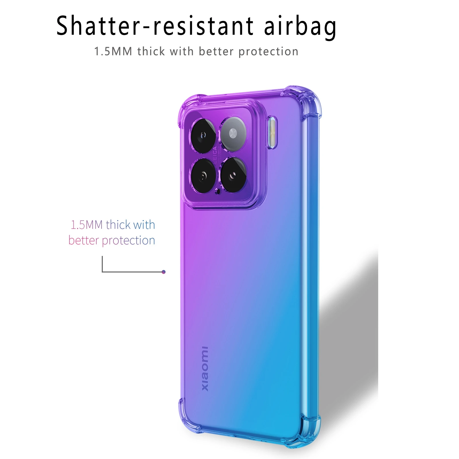 Vier-corns Stoßfest Gradient TPU Fall 2025, Schutzhülle Fundas Coque Capa – Bild 5