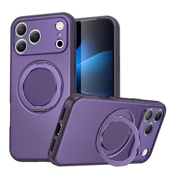 iPhone Air: Hülle Fundas 360 ° Drehbarer Magnetringhalter für Magsafe-Schutzhülle