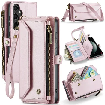 Galaxy A17: Crossbody Lanyard Brieftaschen-Hülle Cover