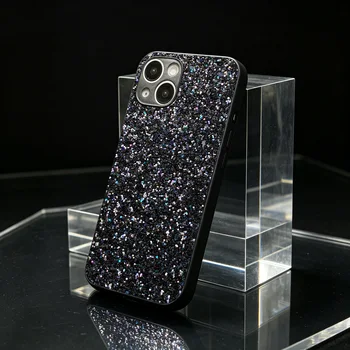 IPhone 16 Plus: Luxuriöse Glitzer-Handyhülle - Modische weiche Diamant-Schutzhülle