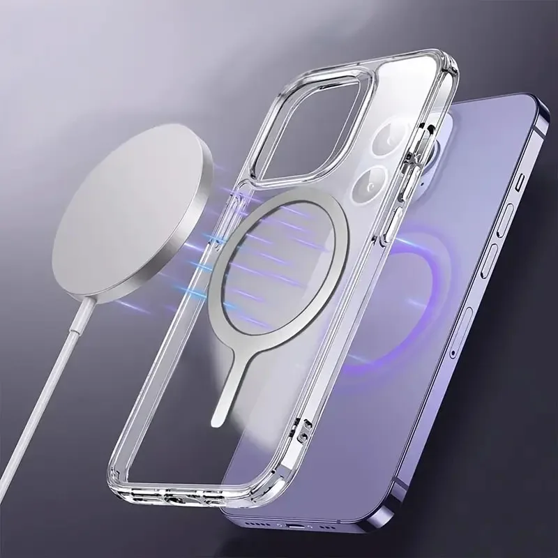 Universeller Magnet-Aufkleber, magnetischer Adapterring, geeignet für Magsafe IPhone, kabelloses Laden, Handy, runder – Bild 4