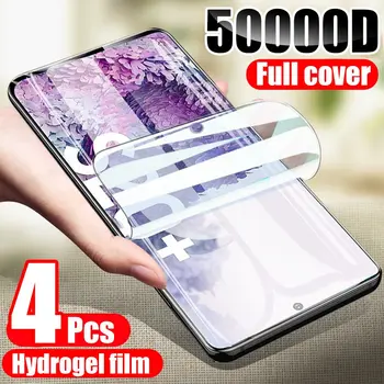 Galaxy S21 Ultra: 4 Stücke Hydrogel Film Displayschutzfolie Displayschutzfolie 8 9 10
