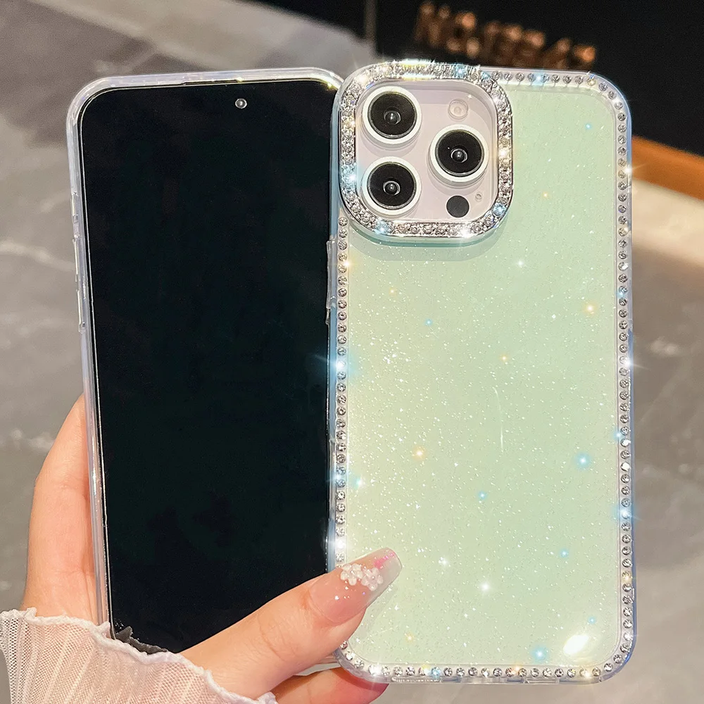 Bling Glitter Klare Handyhülle Hülle 5g stoßfeste Softcover – Bild 6