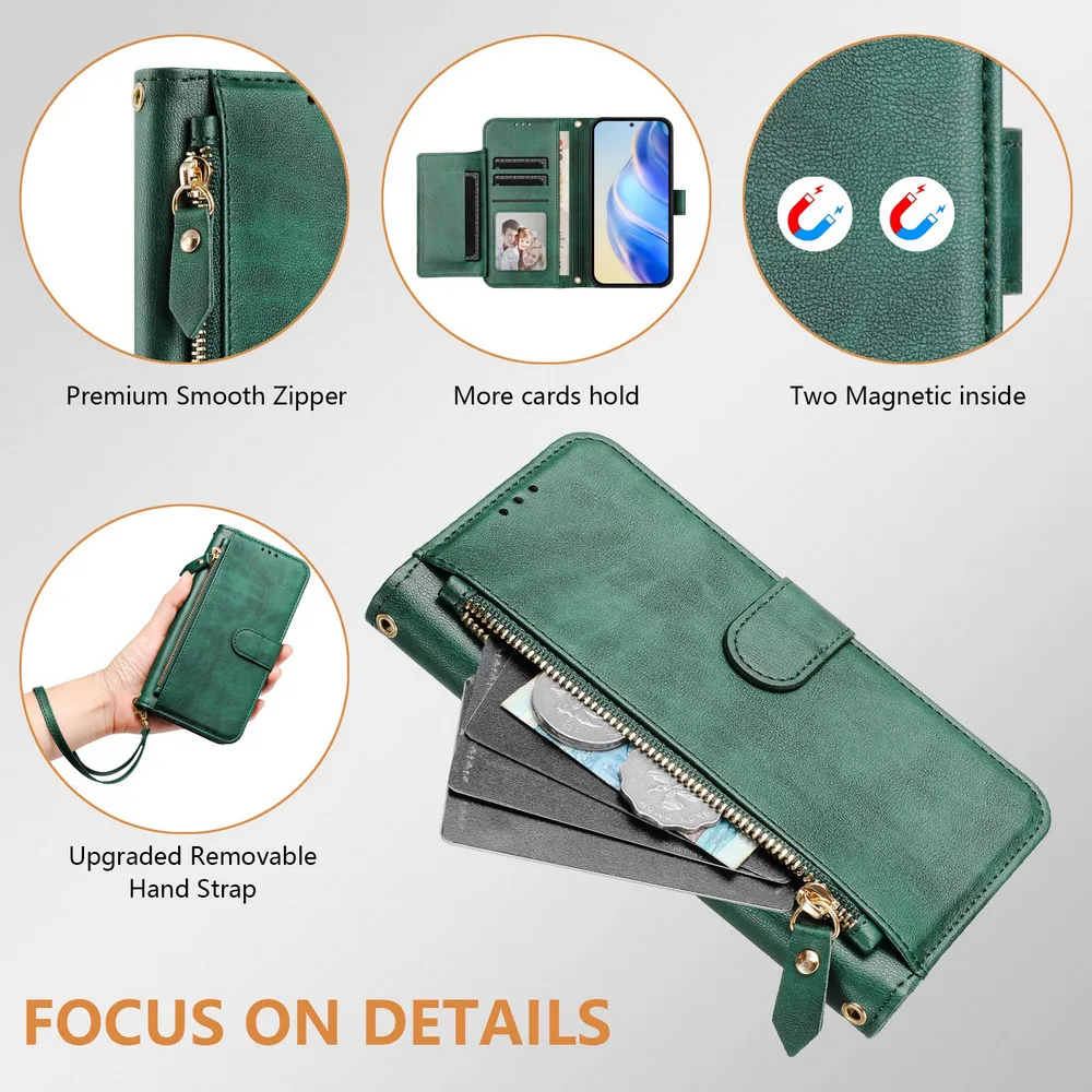 Flip Case Reißverschluss-Lederhülle Luxus-Cover 13T 13S 15R 15T Funda – Bild 5