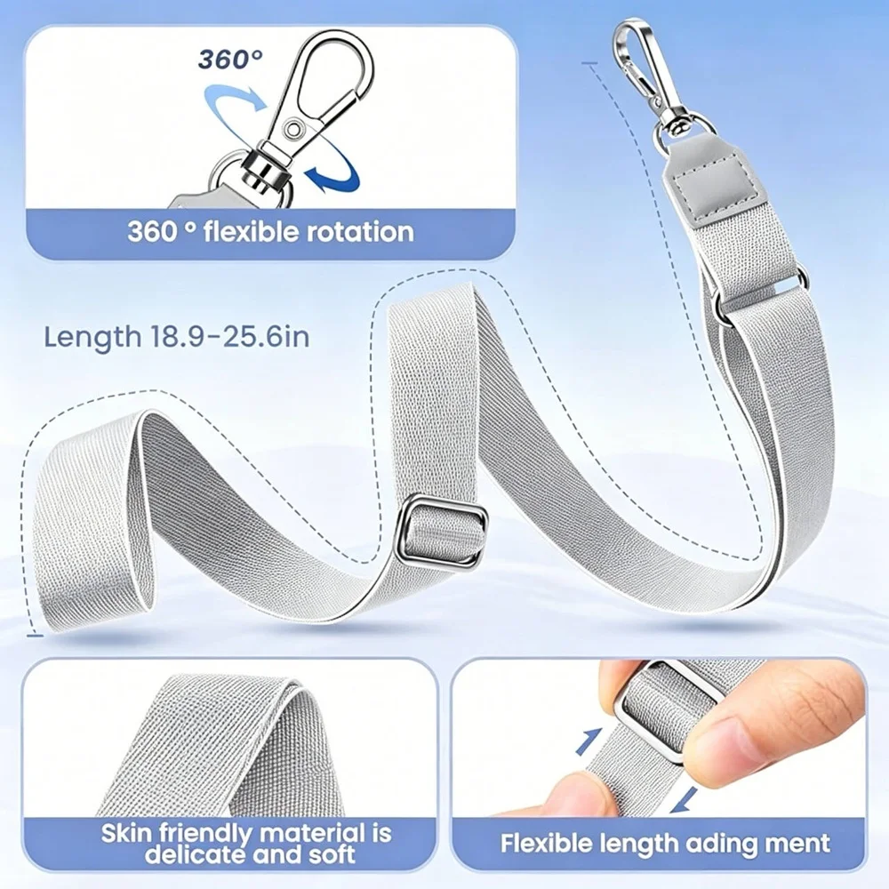 Universelle Handykette Verstellbarer Halsriemen Crossbody-Lanyard Handyhalsband Kompatibel mit den Meisten Smartphones – Bild 3