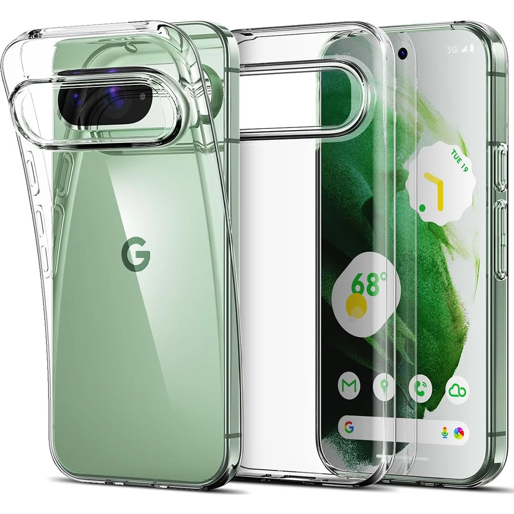 Pixel 9: Silikon weiche ultradünne Hülle klare Schale transparente Rückseite für Google 8 A 9 XL
