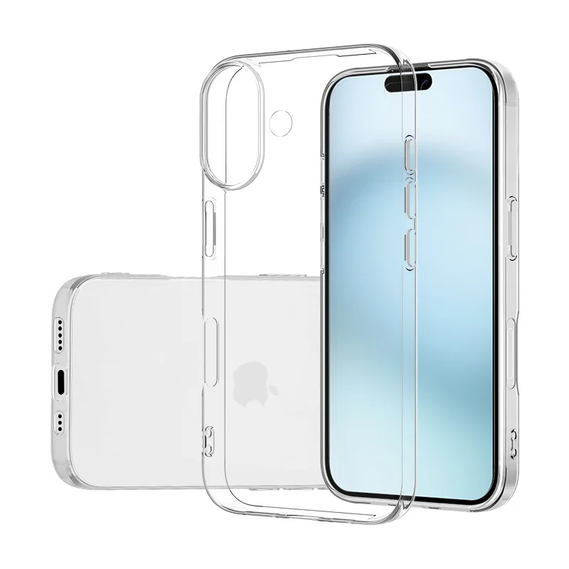 Ultradünne Silikon-weiche Handyhülle, transparente, schlanke Schale für 17 Air 17 Pro Max 17 Air, stoßfestes TPU – Bild 3