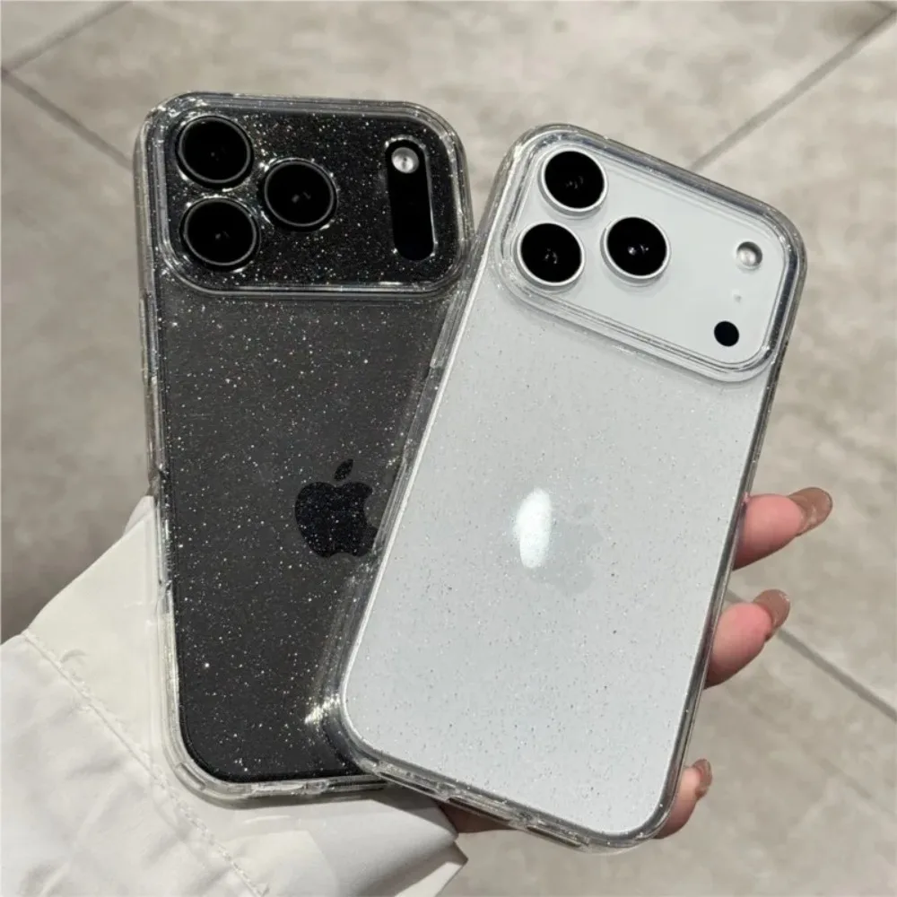Luxuriöse Glitzer-Silikon-Handyhülle Transparente Weiche TPU-Hülle – Bild 6