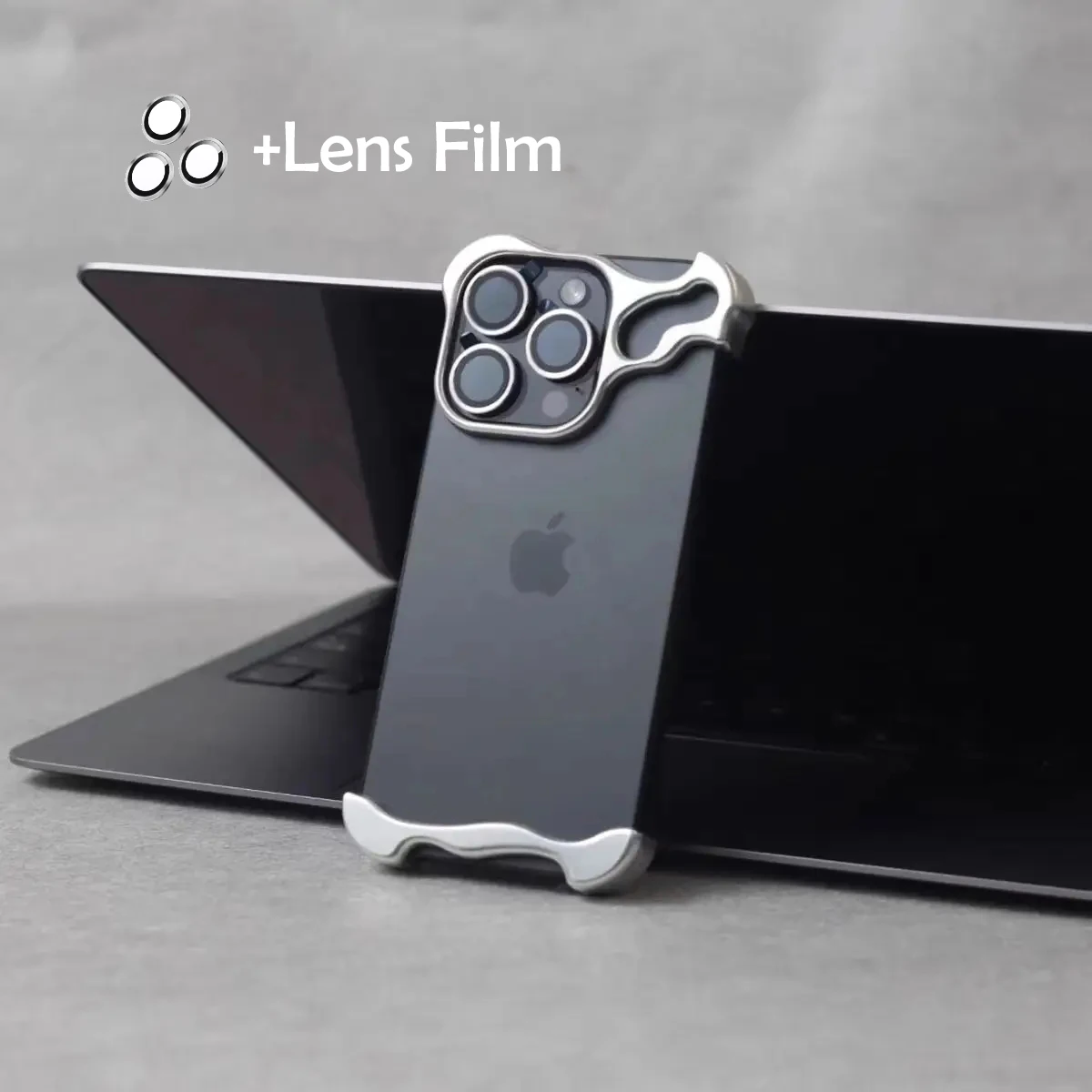 iPhone 16 Pro Max: Luxus Unregelmäßige Aluminium Legierung Stoßstange Telefon Fall Objektiv Film Schutz metall Abdeckung