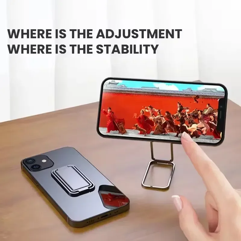 Handy-Ringhalter für iPhone Pro Xiaomi Fingerständer 360-Grad-Rotation Metall-Handyring-Griff Faltbarer Handyständer – Bild 2
