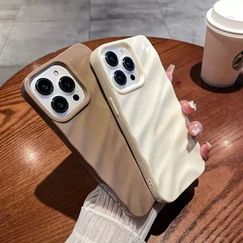 IPhone 17 Pro: Weiche Candy-Wellenmuster-Handyhülle, XR7, 8Plus, 17Air, stoßfeste Stoßstangenabdeckung