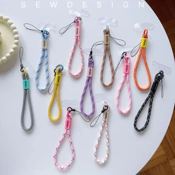 Telefon-Lanyard, Telefon-Handgelenk-Riemen, Schlüsselanhänger, zum Aufhängen, Anti-Verlust-Seil, buntes