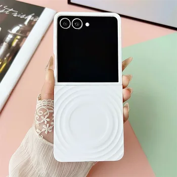 Galaxy Z Flip5: Handyhülle Flip7 Flip6 Flip5 5G Hard PC Schutzhülle Ripple für Magsafe Magnetic