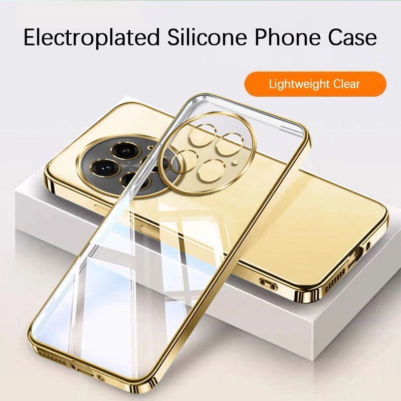 Ultradünne, plattierte Handyhülle 13T 13S 5G, transparent, stoßfest, Silikon, weich, hochwertiges TPU – Bild 5