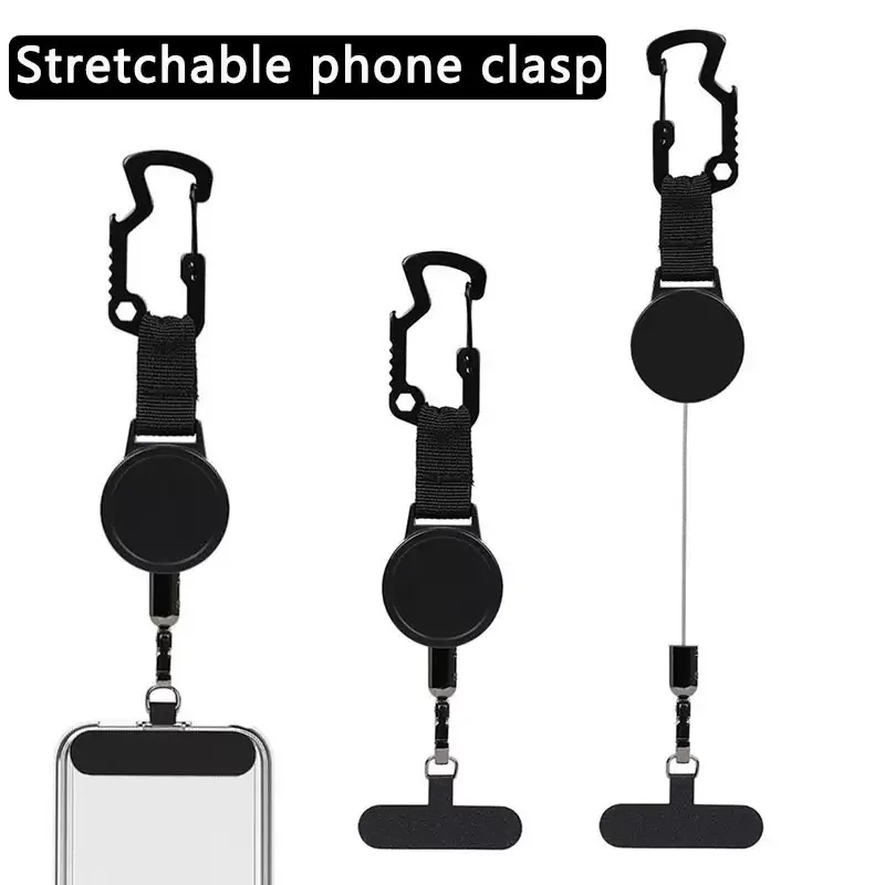 Einziehbares Lanyard, Diebstahlschutz, Handyhalter, Reise-Handy-Lanyard, Smartphone-Sicherheitsband mit Gürtelclip