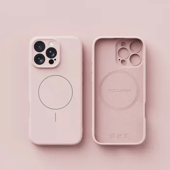 iPhone 13: Magnetische Luxus-Wireless-Ladehülle für MagSafe-Handyhüllen Flüssigsilikon-hülle