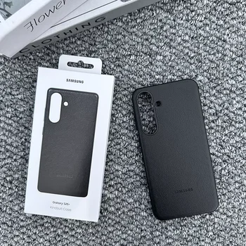 Galaxy S25 Ultra: Luxuriöse Leder-Handyhülle Premium Echtes Leder Stoßfeste Rückenschale Cover