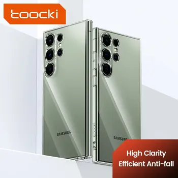 Galaxy S22+: Toocki Handyhülle Clear Case PE Transparente weiche TPU-Schutzhülle