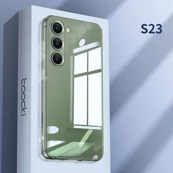 Galaxy S22+: Toocki Handyhülle Clear Case PE Transparente weiche TPU-Schutzhülle