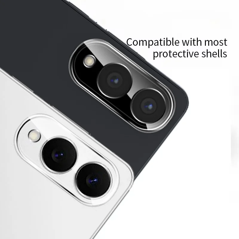 2PCS Schwarz Kamera Gehärtetes Glas Rand HD screen Protector Galaxi Schlank 3D Objektiv abdeckung – Bild 5