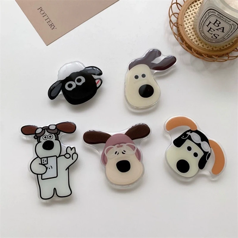 Cartoon Niedlicher Hund Faltbarer Fingerring Griptok Telefonhalter für IPhone 16 15 Samsung Support Socket Pocket Grip – Bild 4