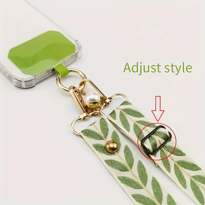 Verstellbares langes Handy-Lanyard, Handgelenkschlaufen, Lanyard für Schlüssel, Handy-Anhänger, Handy-Gurt, Charm-Gurt – Bild 5