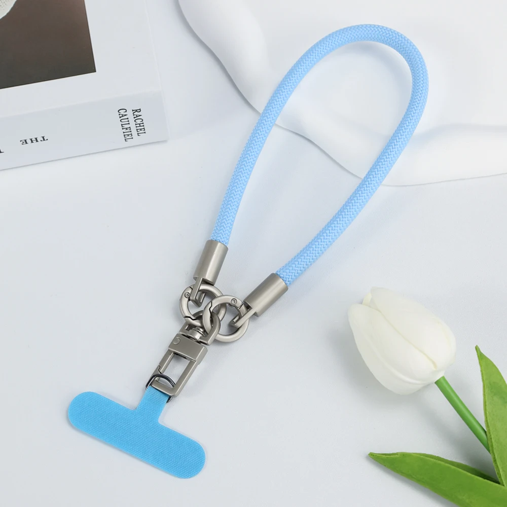 Neues handgewebtes Universal-Lanyard für Mobiltelefone, Universal-Lanyard, Handschlaufe, kurzes Seil, Handschlaufe – Bild 6