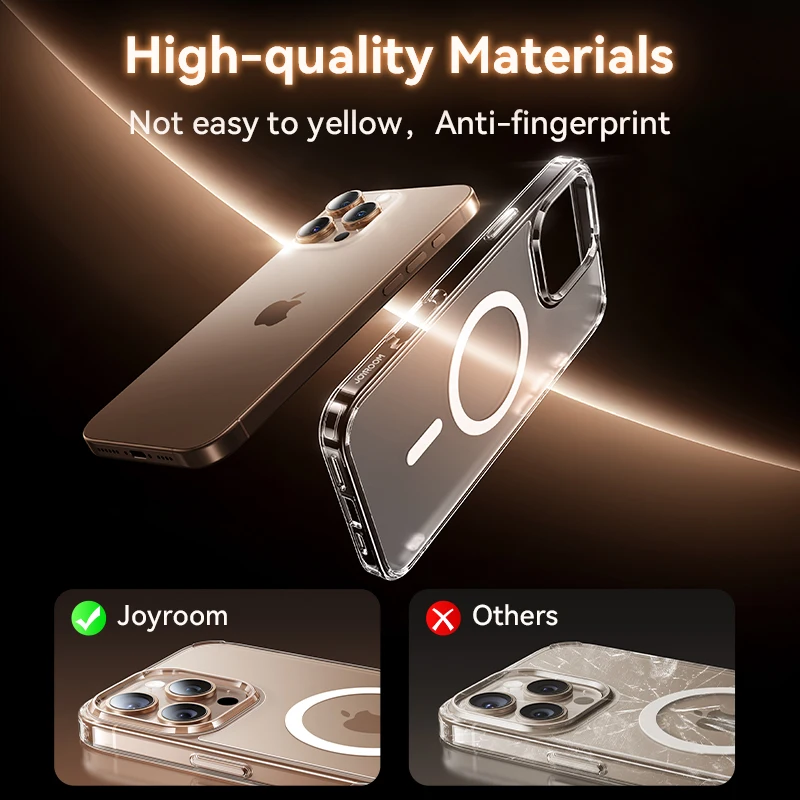 Joyroom Hülle Magnetische Mattierte Hülle Stoßfeste Matte Abdeckung Kabelloses Ladegerät Magnet-Abdeckung – Bild 2