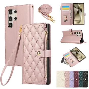 Galaxy S23+: Crossbody-Handyhülle Brieftaschen-Cover