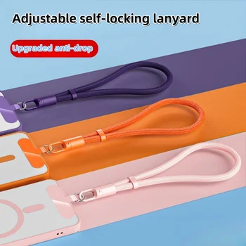Universelles, verstellbares Handy-Lanyard, kurzes Handgelenkband mit selbstsicherndem Anti-Drop-Design