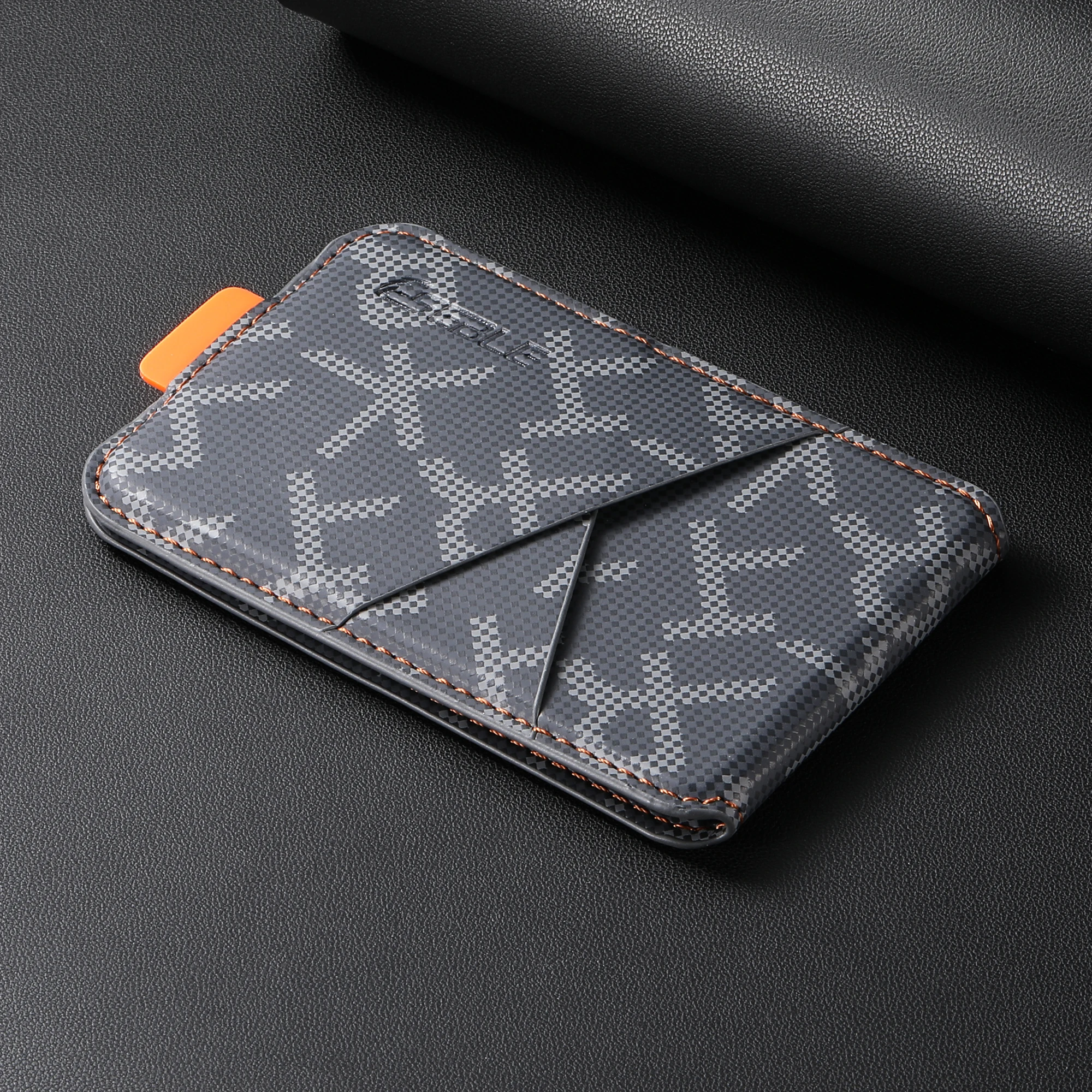 Leder-Handyhülle mit Magnetischer Kartenhalterung für iPhone 18 16 15 14 13 12 17 Pro Max, Magsafe-kompatibel, Starke