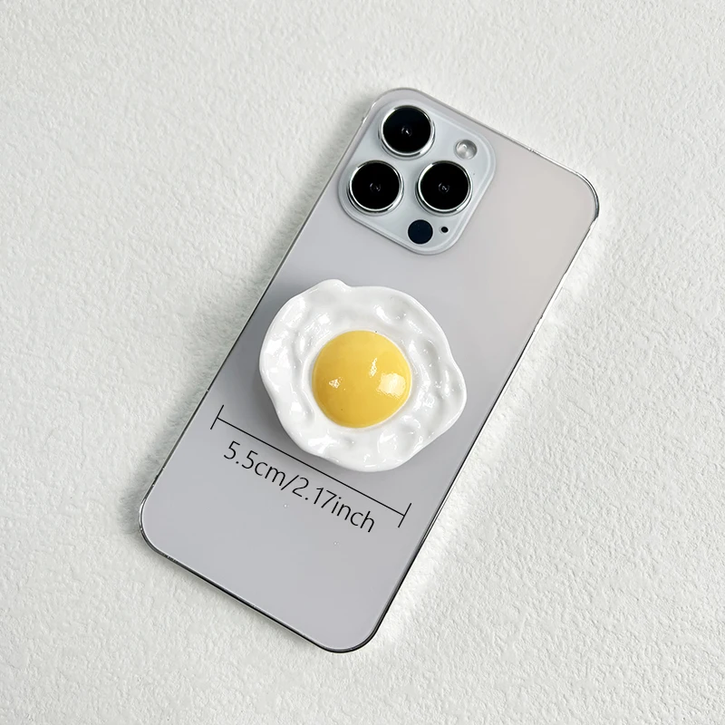 Kreativer Ei-Telefonhalter, faltbarer Sockelgriff, Tok-Halter für Magsafe, iPhone, Mac, Samsung, sicherer Ring-Finger-Erweiterungsständer – Bild 5