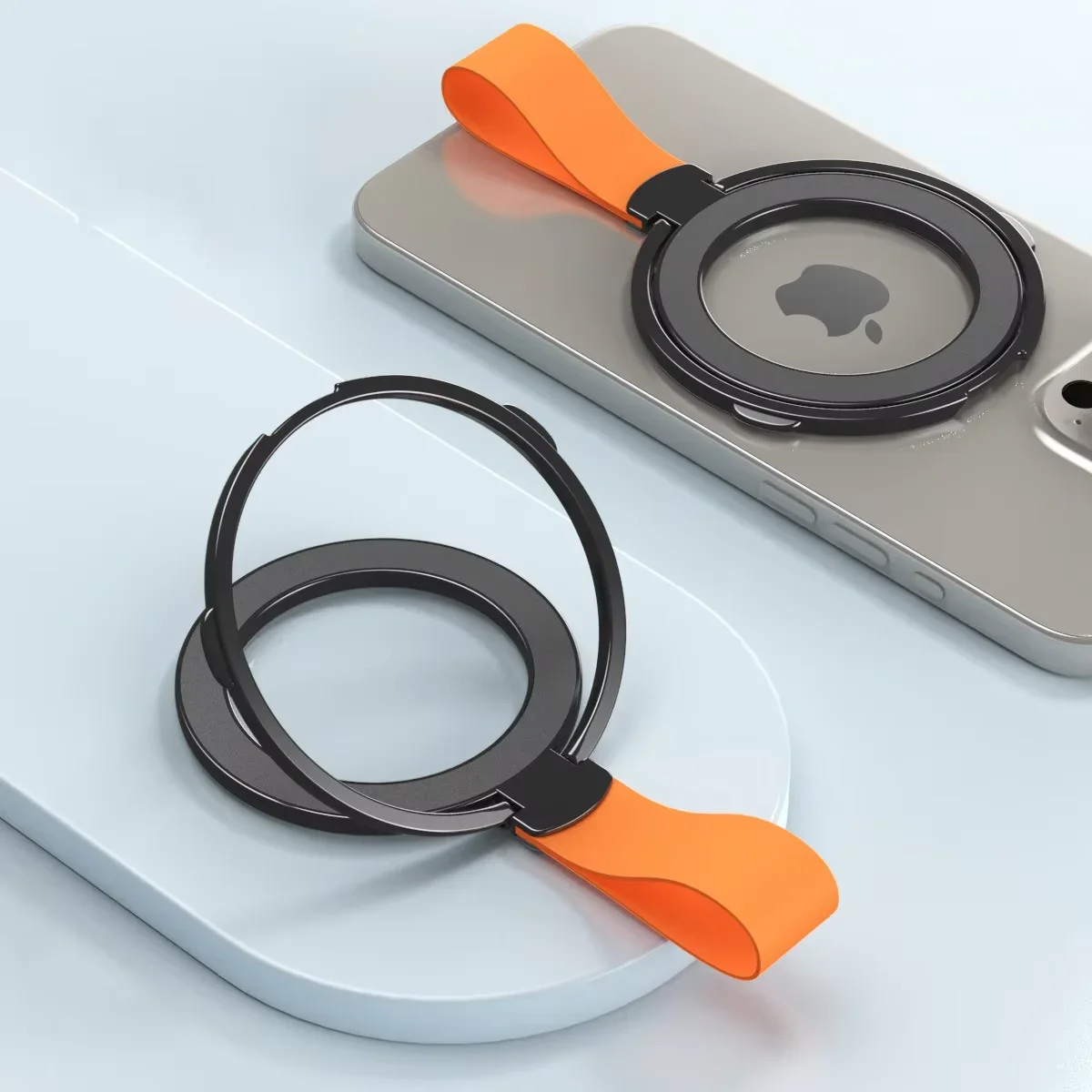 Universeller magnetischer Telefonständer, Griff, Fingerring, Auto, Magsafe-Halter, Halterung, Handschlaufe für iPhone