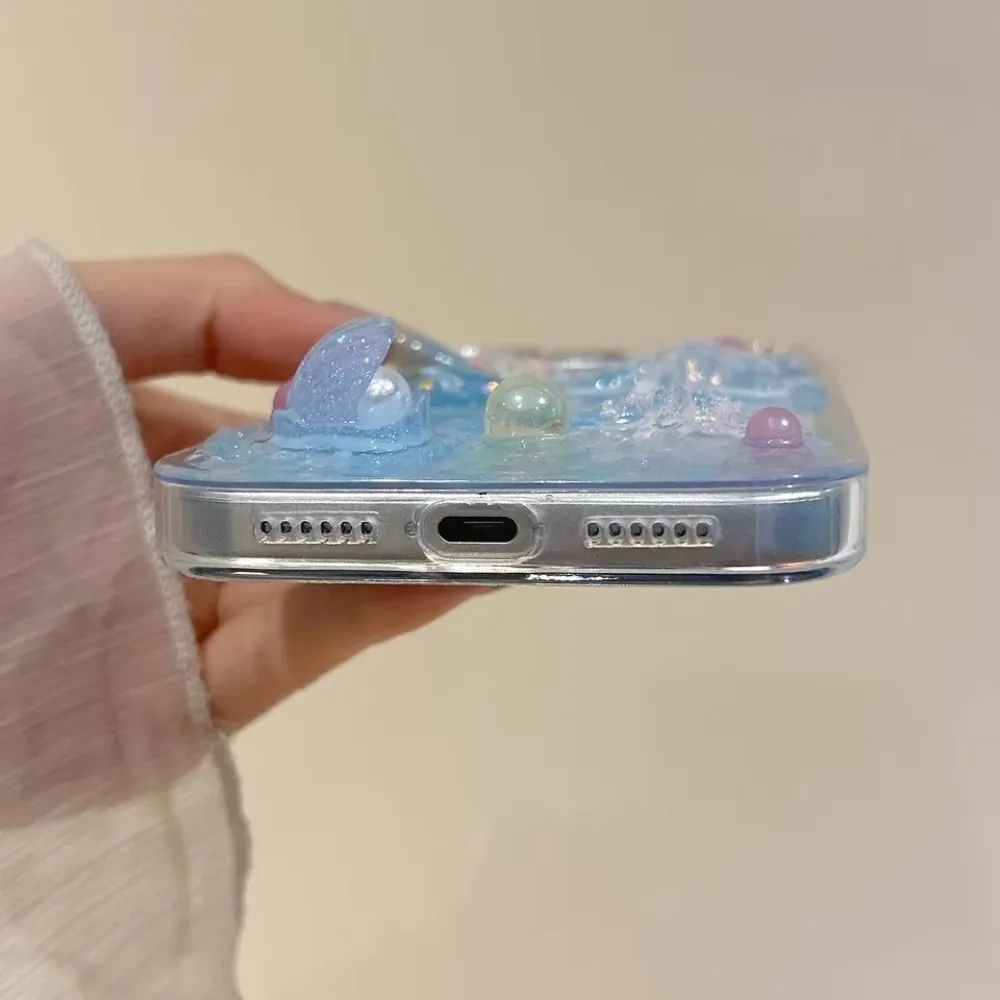 Glitzernde 3D Süße Handyhülle – Bling Seestern Stoßfeste Schutzhülle – Bild 4