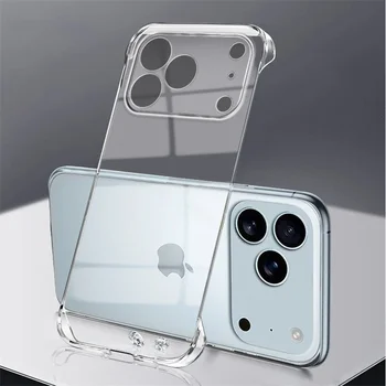 iPhone Air: Rahmenlose, schlanke, klare, transparente Kunststoff-Hart-PC-Telefonhülle, Luftabdeckung