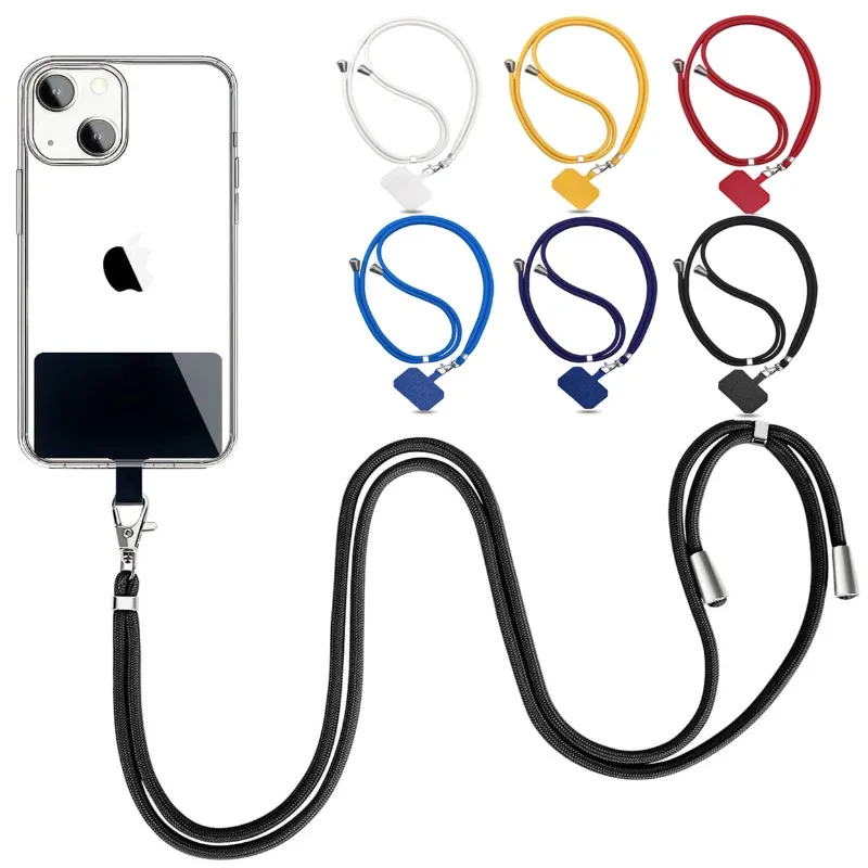 Universelles Telefon-Lanyard mit Patch, verstellbares Handy-Hängeseil, Umhängebänder, Anti-Verlust-Lanyards – Bild 2