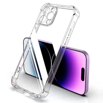 iPhone 12 mini: Stoßfeste, transparente Silikon-Handyhülle -Objektivschutz-Rückseite