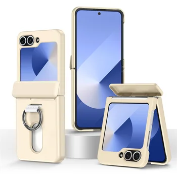 Galaxy Z Flip6: Kreditkarten-Aufbewahrungskartenhalter mit Ring und Scharnierschutz Handyhülle 6 5 5G Flip8