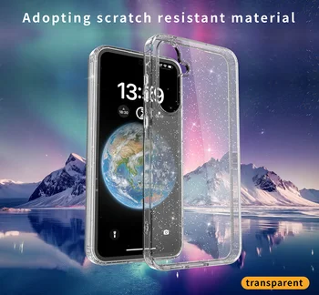 Galaxy A16: Glänzende Glitzer-Handyhülle.