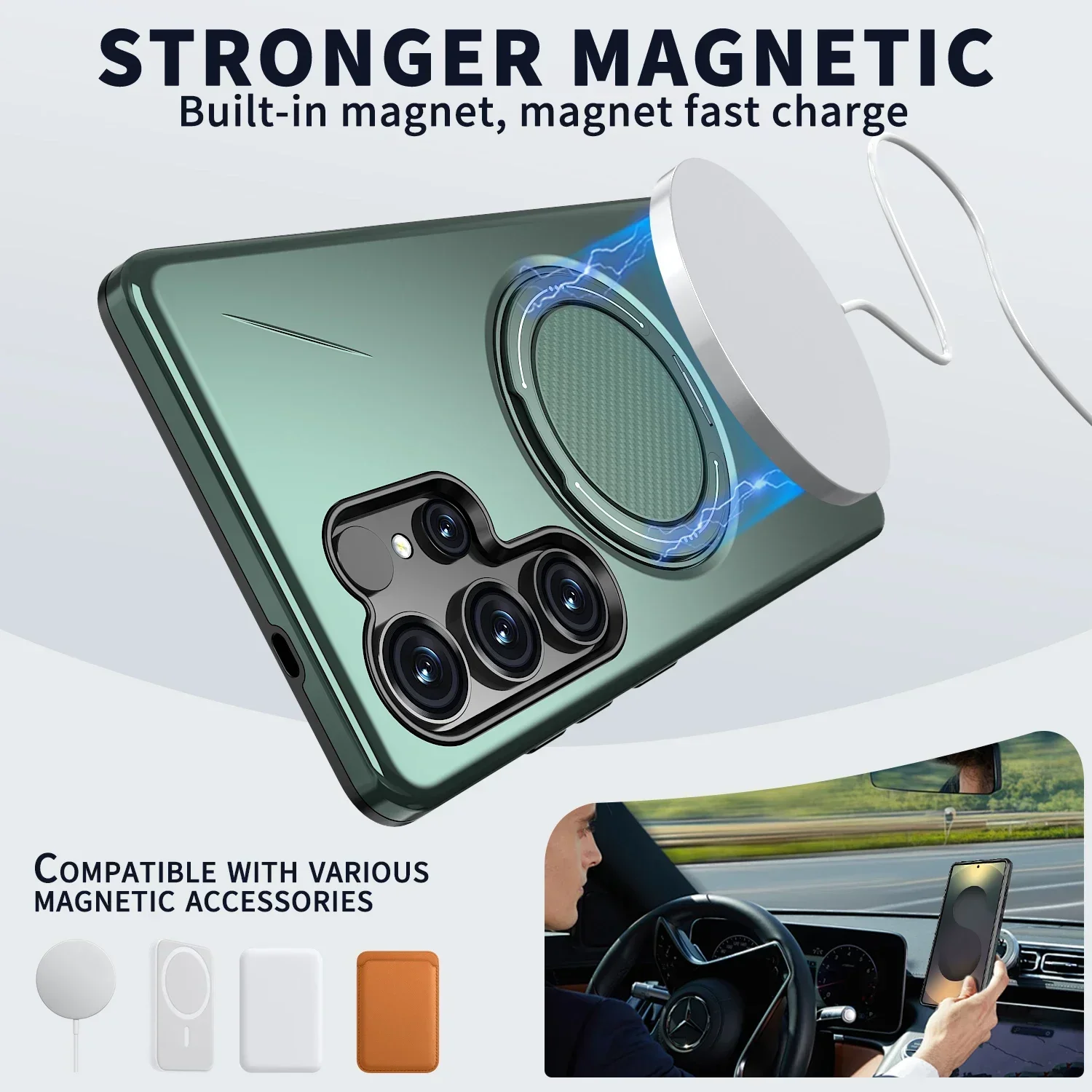 360 ° Magnetische Halterungshülle für Magsafe Stoßfeste Abdeckung Fundar – Bild 4