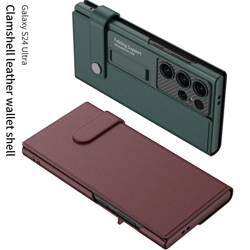 Hülle Flip-Leder-Wallet-Cover mit Magnetverschluss Schutzhülle – Bild 6