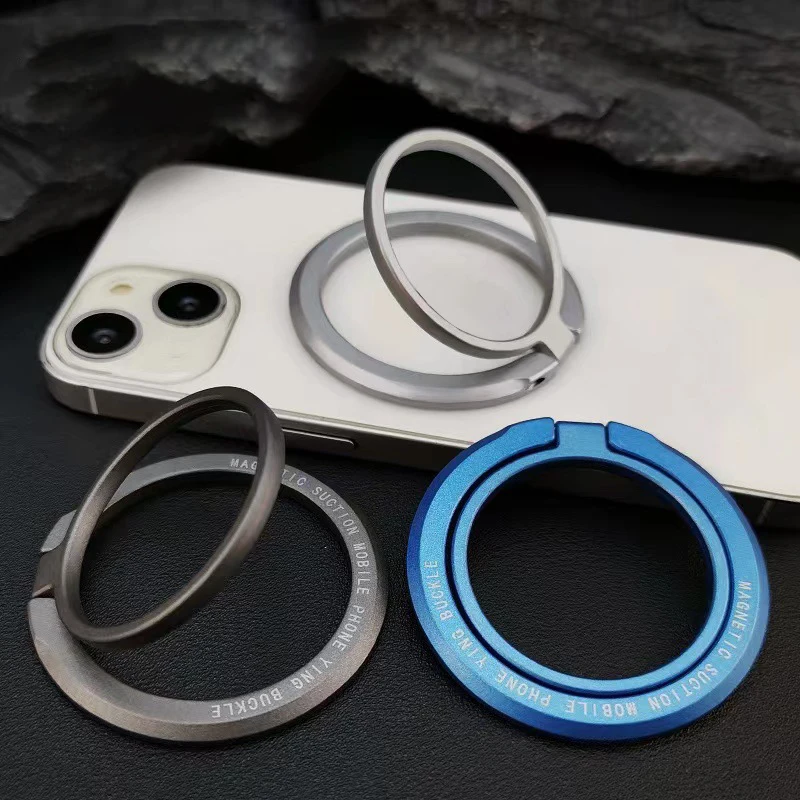 Magnetischer Ring-Handyhalter, abnehmbarer, faltbarer Snap-Grip für Smartphone-Unterstützung, tragbare Handyhalterung