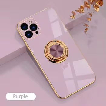 iPhone 13: 360 Rotation Ring Ständer Halter Ständer Telefon Fall Silikon Abdeckung Funda
