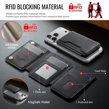 MagSafe Geldbörse RFID-Blockierung Magnetischer Kartenhalter