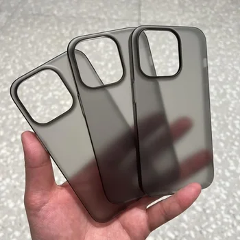 IPhone 17 Pro: Ultradünne, matte, harte PC-transluzente, klare Handyhülle, stoßfeste, schlanke Haut-Rückseite