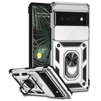 Pixel 8: Hülle mit Ringhalter und Linsenschutz, Armor-Coque Cover