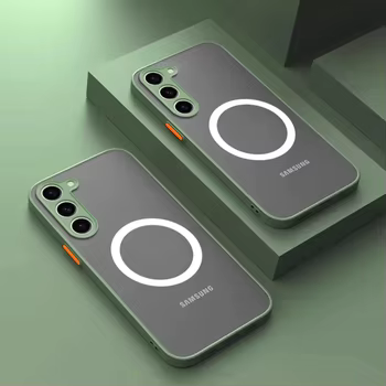Galaxy S23+: Hülle Armor Matt Magnetisch Hüllen Frosted Wireless Charge Cover