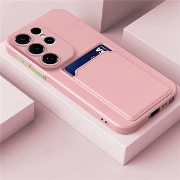 Galaxy A35: Flüssigsilikonhülle Kartenhalter-Hülle