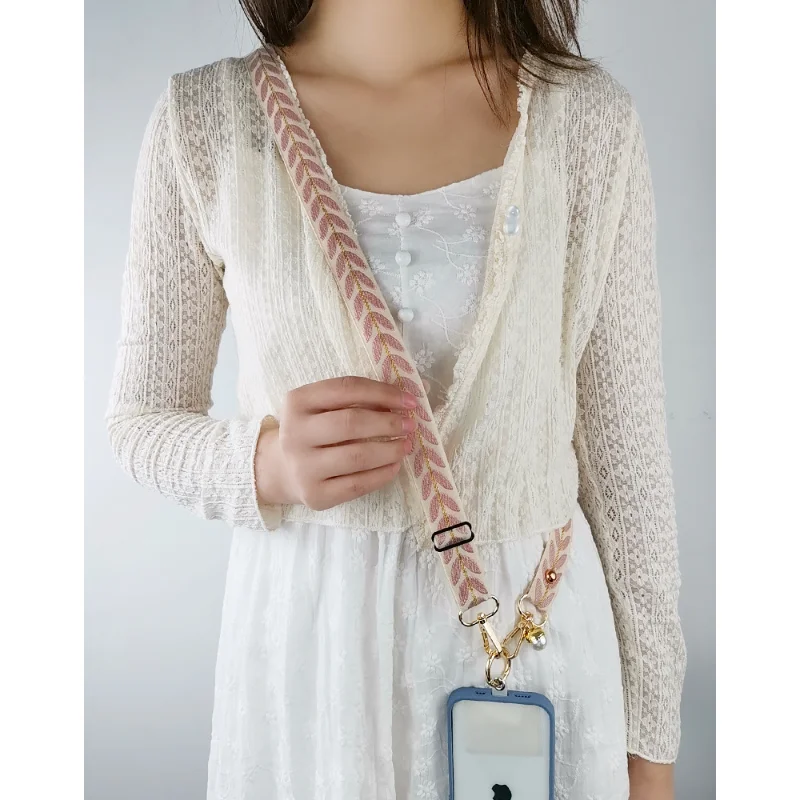 Verstellbares langes Handy-Lanyard, Handgelenkschlaufen, Lanyard für Schlüssel, Handy-Anhänger, Handy-Gurt, Charm-Gurt – Bild 3